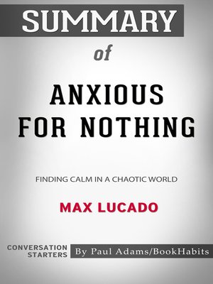 cover image of Summary of Anxious for Nothing